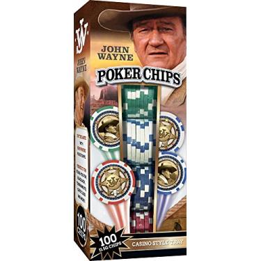 Imagem de MasterPieces Baby Fanatics 42221: John Wayne - Fichas de pôquer 100 peças