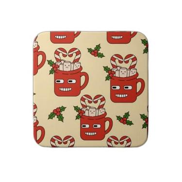 Imagem de Ladrilho Decorativo de Cerâmica Estampa Natal Retro com Personagens de Desenhos Animados