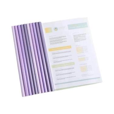 Imagem de Pastas De Documentos Transparentes A4 10pcs Materiais De Escritório Or