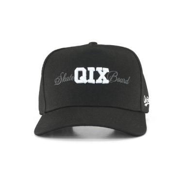 Imagem de Boné QIX Snapback Skateboards Cor:PretoTamanho:ÚnicoGênero:Unissex, Pr