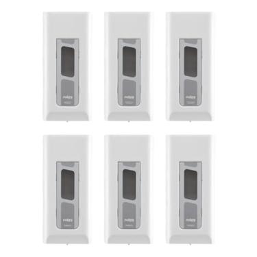 Imagem de Kit com 6 Dispenser para Sabonete Líquido ou Álcool Gel Com Reservatório 800ml Branco
