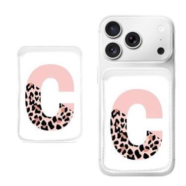 Imagem de Suporte magnético para iPhone, carteira fina de couro PU, capa para cartão, capa traseira para cartão, acessório de telefone fofo