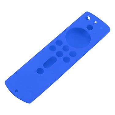 Imagem de GLOGLOW Capa de Necessidades Diárias para Fire TV Stick 4K 2018 Remoto, Capa Leve à Prova de Choque, Antiderrapante Com Cordão Protetor de Silicone Nan (Azul)