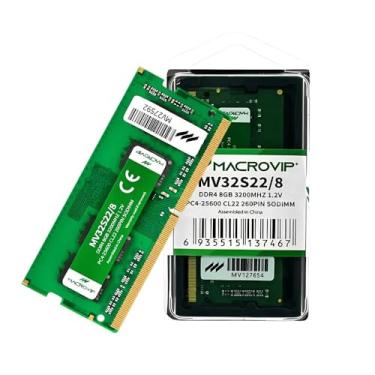 Imagem de MEMORIA 8GB DDR4 3200MHZ MACROVIP- MV32S22/8 - NOTEBOOK