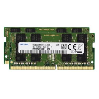 Imagem de Sam Original 32GB (2x16GB) DDR4 2666MHz PC4-21300 SODIMM 2Rx8 CL19 1.2v 260-PIN Laptop Notebook Memória RAM Módulo Upgrade M471A2K43CB1-CTD Adamanta