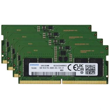 Imagem de Original de fábrica 32 GB (4 x 8 GB) compatível com MSI Raider 18 HX A14V, A14VHG, laptop para jogos A14VIG DDR5 5600MHz PC5-44800 SODIMM 1Rx16 CL46 1.1v 262 pinos Notebook memória RAM Upgrade