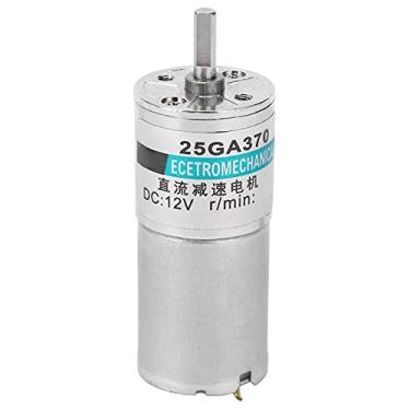 Imagem de Acouto Motor de Engrenagem DC Com Engrenagens de Metal, 12 V de Baixa Velocidade, Design Sem Escova, Alta Eficiência para Diversas Aplicações, 20 Rpm/min (20rpm/min)