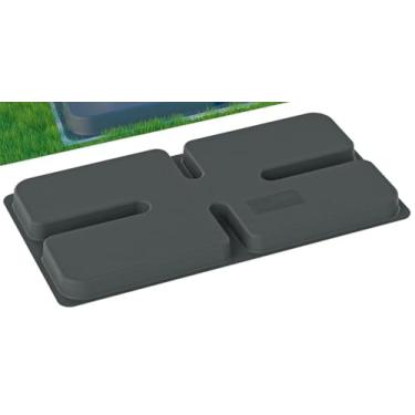 Imagem de Mini almofada dividida para condensador de ar: 88 cm C x 45 cm L x 5 cm A cm Base de solo para condicionador CA sem dutos, almofada de equipamento antivibração portátil ao ar livre para sistema de