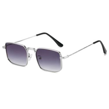 Imagem de Óculos de Sol UV400 - Lentes Metálicas Transparentes Estilo Punk para Homens e Mulheres, Ideais para Esportes ao Ar Livre, Corrida e Ciclismo, Cinza Prateado