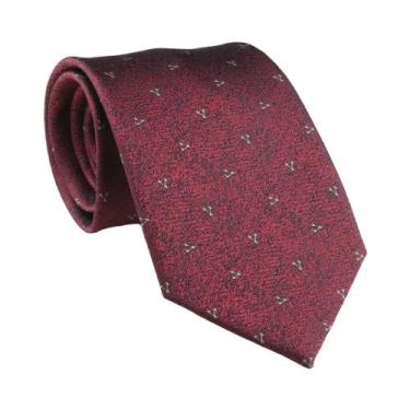 Imagem de Gravata Jacquard Masculina De 8cm Com Estampa Animal Paisley Geométric