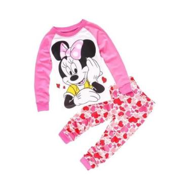 Imagem de Conjunto De Pijamas De Algodão Para Crianças Primavera Outono Minnie M