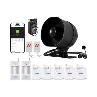Imagem de Sistema De Alarme Inteligente WiFi Tuya 120db Com Sensor De Movimento 