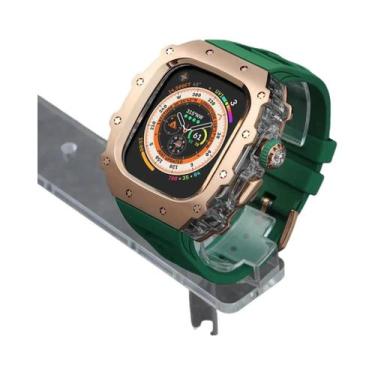 Imagem de Kit De Estojo De Luxo Em Aço Inoxidável Para Apple Watch Ultra 2 49mm 
