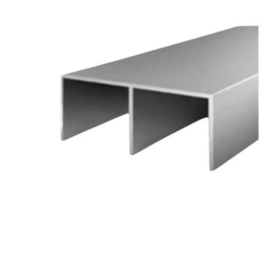 Imagem de Trilho Perfil Superior/Inferior de Porta de Correr de Guarda Roupa e Armários 1,0/1,5/2,0/3,0 Mts(SUPERIOR/2-METROS)