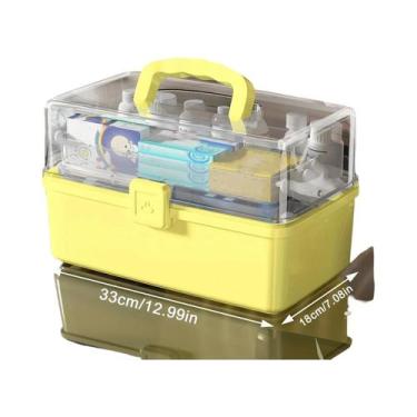 Imagem de Caixa De Armazenamento De Medicamentos De Primeiros Socorros Em Plásti