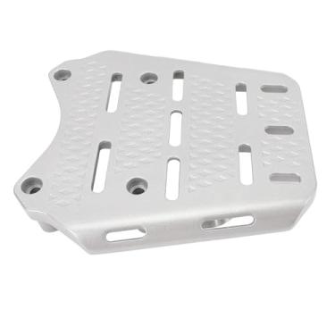 Imagem de KIMISS Rack de Armazenamento de Bagagem Traseiro para 125 150 160 – Liga de Alumínio Forte Com Espaço de Armazenamento Extra e Suporte de Segurança do Passageiro (Prata)