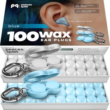 Imagem de Peace&Quiet | Tampões de ouvido de cera PQ 100 para dormir - tampões de ouvido de cera de silicone para dormir e nadar, tampões de ouvido de gel para cancelamento de ruído, protetores de ouvido para