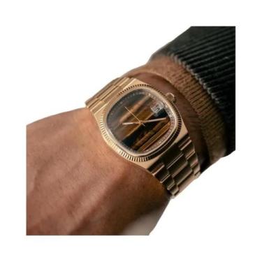 Imagem de Relógio Retro Masculino De Quartzo Com Pulseira De Aço Inoxidável À Pr