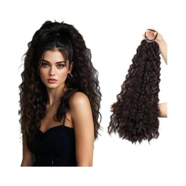 Imagem de Penteado De Rabo De Cavalo Sintético Cacheado De 18 Polegadas Com Cord