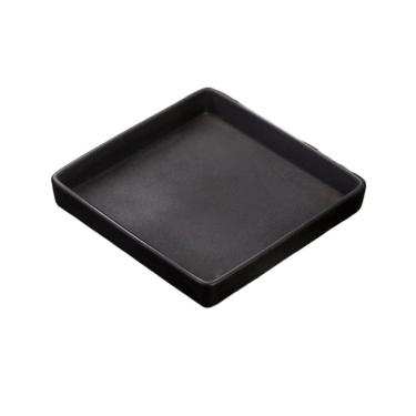 Imagem de Pires de plantas Bandeja de vasos flores cerâmica quadrada, recipiente arranjo floral simples mesa