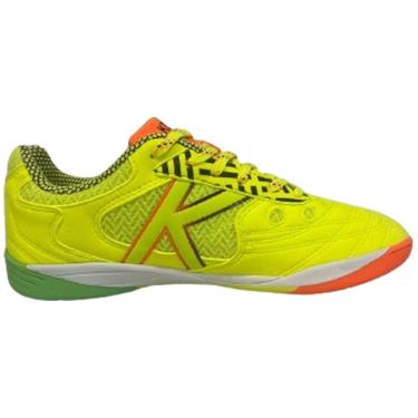 Imagem de Chuteira Kelme Sin Indoor Copa Futsal Masculino - Verde Limão Marinho-verde 44-Masculino