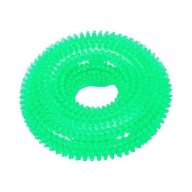 Imagem de Brinquedo De Borracha Natural TPR Durável Para Cães, Anel De Treinamen
