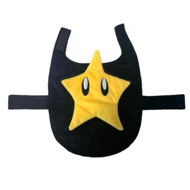 Imagem de ComfyCamper Chapéu e Suspensórios Fantasia de Cachorro - Macacão de Laboratório Francês Grande Médio Pequeno Cosplay Fantasias de Halloween, Grande, Amarelo