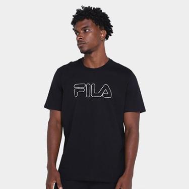 Imagem de Camiseta Fila Letter Outline Masculina-Masculino