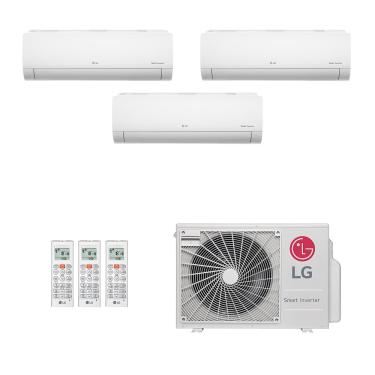 Imagem de Ar-Condicionado Multi Split Inverter LG 30.000 (2x Evap HW 9.000 + 1x Evap HW 12.000) Só Frio 220V							