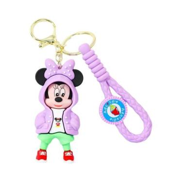 Imagem de Chaveiro Fofo Mickey Minnie, Cartoon Anime Da Série Disney, Pendente D