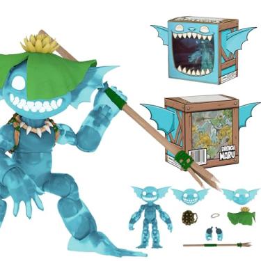 Imagem de Plunderlings Drench Maru, Lone Coconut Action Figure, Unique Pirate Goblin Figures, Fresh Character Line with 3 Swappable Faces, Magnetic Hats & Mix-and-Match Gear