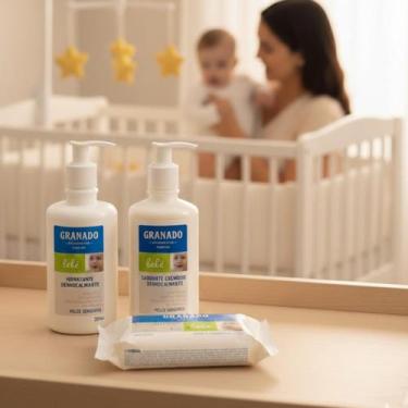 Imagem de Kit Completo Granado Dermocalmante Bebê 3 Itens  Higiene, Hidratação e