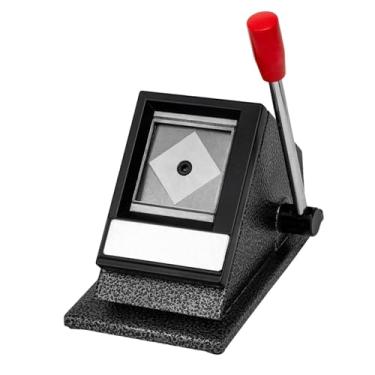 Imagem de Fenteer Perfurador de Papel Fotográfico Portátil com Cabo Ergonômico, Perfurador Manual de Cartões de Identificação, Cortador de Imagens