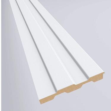 Imagem de Painel Ripado em Placa 10,5 X 270cm 4,20m² Mdf Branco