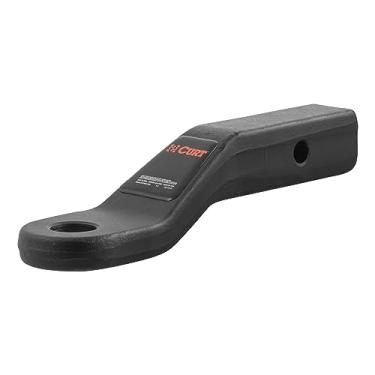 Imagem de CURT 45340 Suporte de bola de engate de reboque forjado, serve para receptores de 5 cm, furo de 7,7 kg, 3,1 cm, 5 cm, elevação de 2 cm