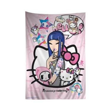 Imagem de Tapeçaria De Parede Grande Kawaii Com Estampa De Anime Tokidoki, Arte 