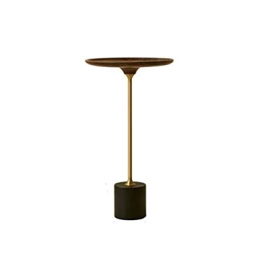 Imagem de Mesa central retrô mesa lateral moderna minimalista mesa de canto sala de estar mesa redonda pequena mesa de centro mesa de quarto