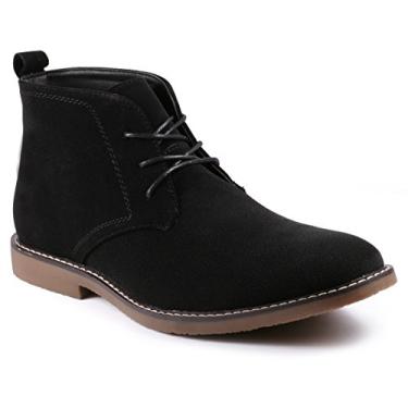 Imagem de Botas Chukka Masculinas Metrocharm MC127 com Cadarço Casual Fashion, Preto, 11