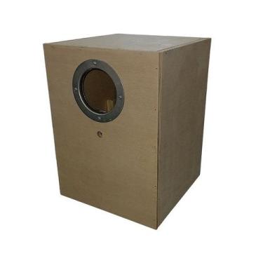 Imagem de Ninho de Madeira para Red Rumped com Grade e  Bocal - Tipo Luxo - Ping