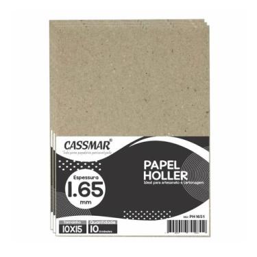 Imagem de Papel Holler para Cartonagem 1,65mm 10x15cm 10un - Cassmar 