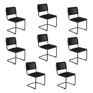 Imagem de Loft7, Kit 8 Cadeiras tela auditório recepção cozinha Cesca