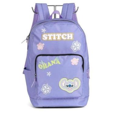 Imagem de Mochila de Costas Luxcel Stitch Ohana Lilás-Feminino