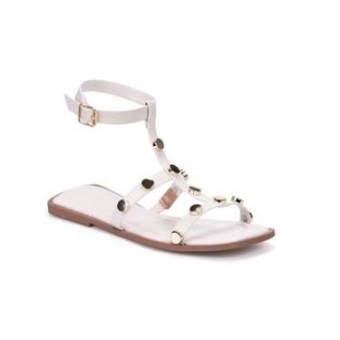 Imagem de Rasteira Gladiadora Tiras Finas Com Tacha Metálicos-Feminino