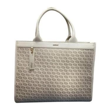 Imagem de Bolsa Feminina Colcci Tote Maxi Jacquard De Ombro Grande Creme-Feminino