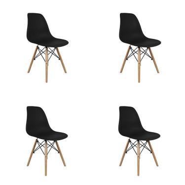 Imagem de Kit 4 Cadeiras Eiffel Preta