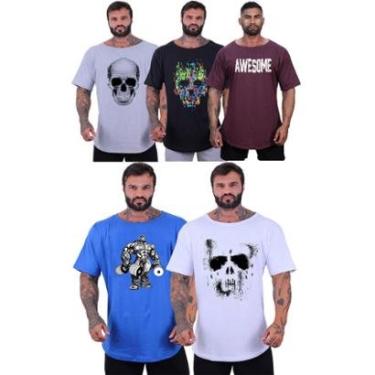 Imagem de Kit 5 Camisetas Morcegão Masculina MXD Conceito Fitness Academia Musculação-Masculino