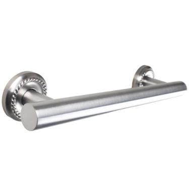 Imagem de IMPEU Barra de apoio de designer de 30 cm para banheira e chuveiro, 3 cm de diâmetro, trilho de mão de segurança para banheiro, disponível para barra de toalha, acabamento de níquel escovado