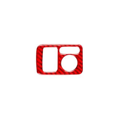 Imagem de REPOYUL Adesivo de fibra de carbono para interior de carro, compatível com Honda CRV 2007-2011, adesivo de interruptor de ajuste de espelho retrovisor, acessórios de fibra de carbono real