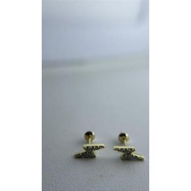 Imagem de Brinco em Ouro 18k Raio - Joia Elegante e Sofisticada - Justino Ribas,