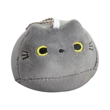 Imagem de Boneca De Pelúcia Oval Super Macia Kawaii Com Quatro Pingentes De Gati